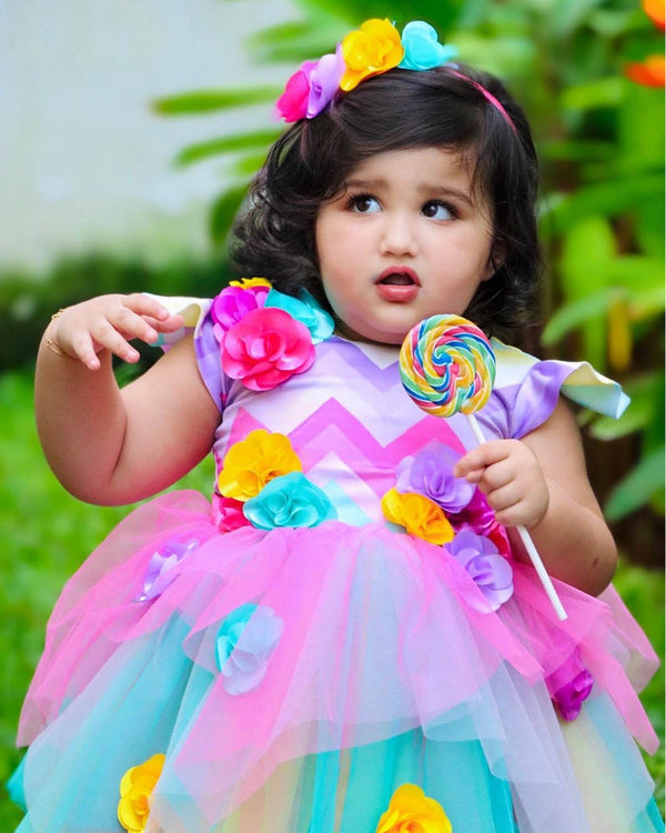 frilled gown for kids online