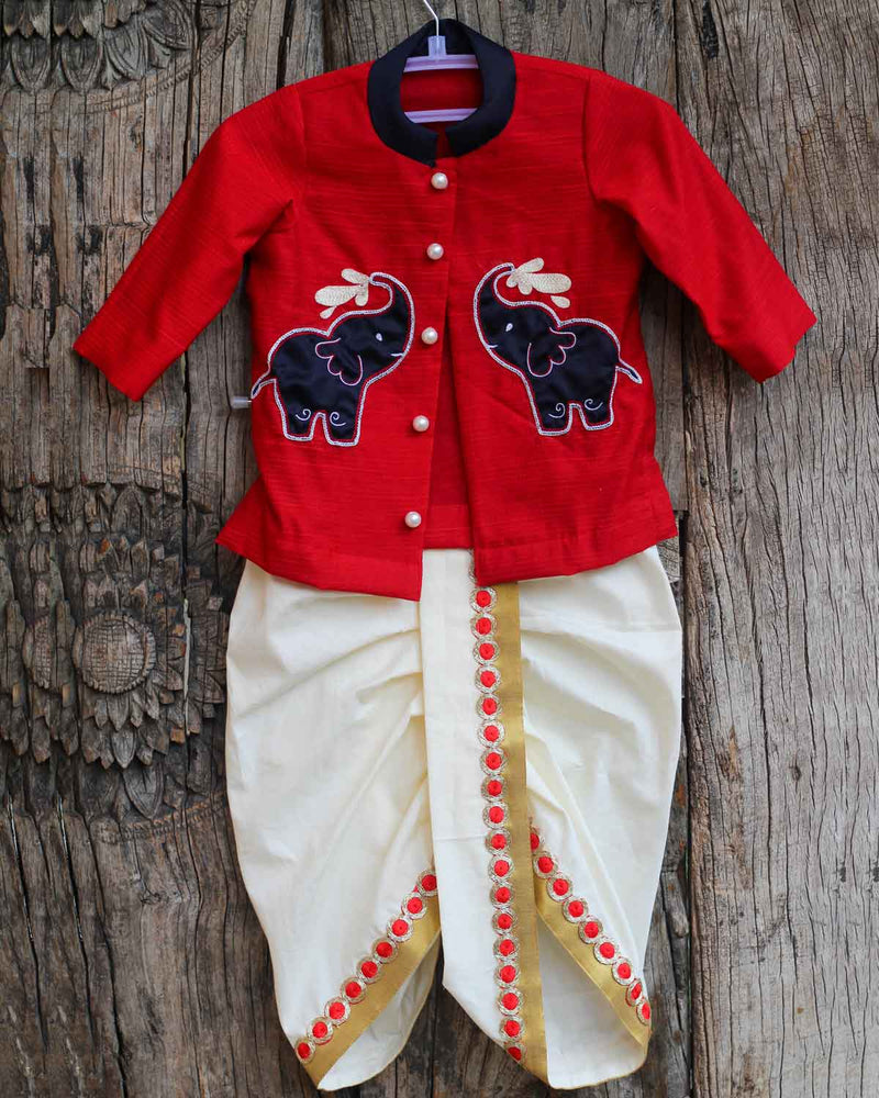 Buy Full Sleeve Dhoti Kurta Set For Kids Online Kids Party Wear