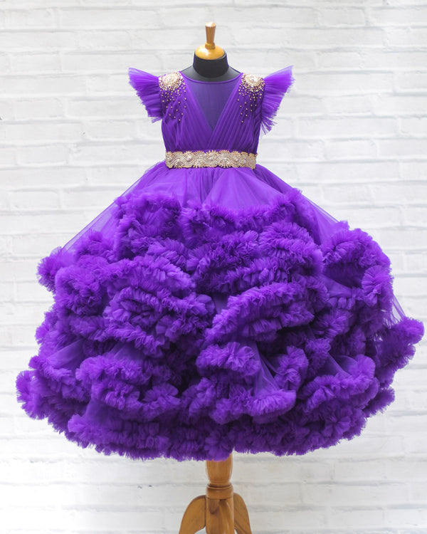 frill gown online for kids