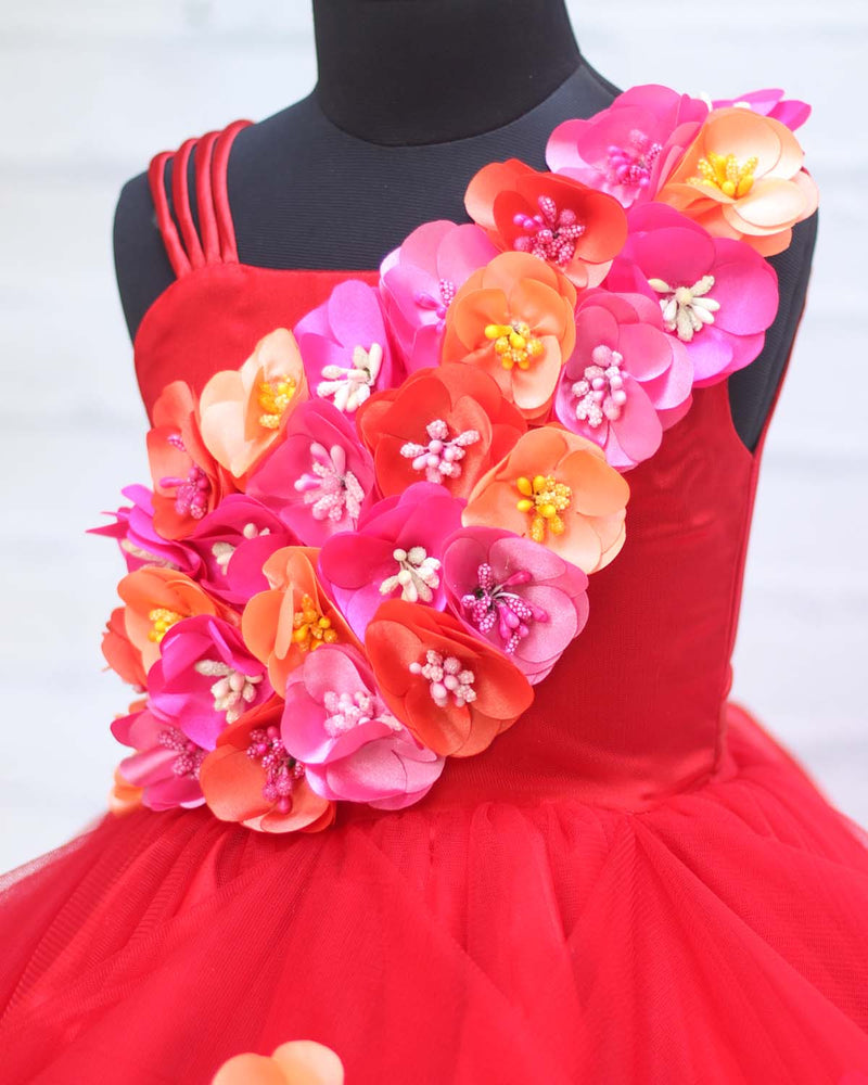 red  frock for kids online