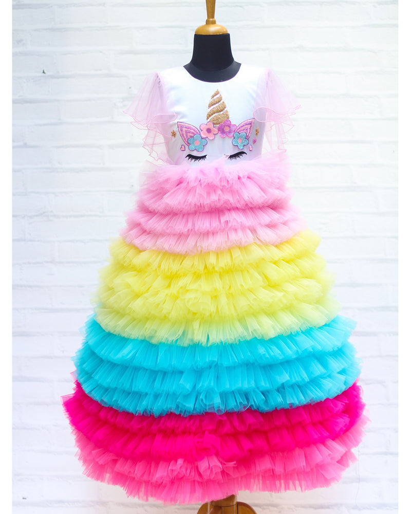 Unicorn theme dress online for kids