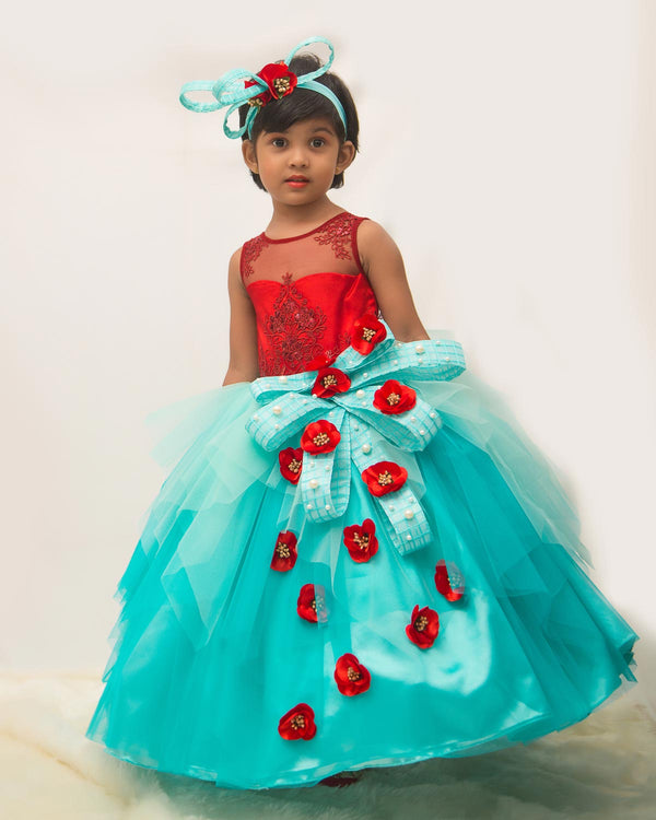 Girls designer gown online