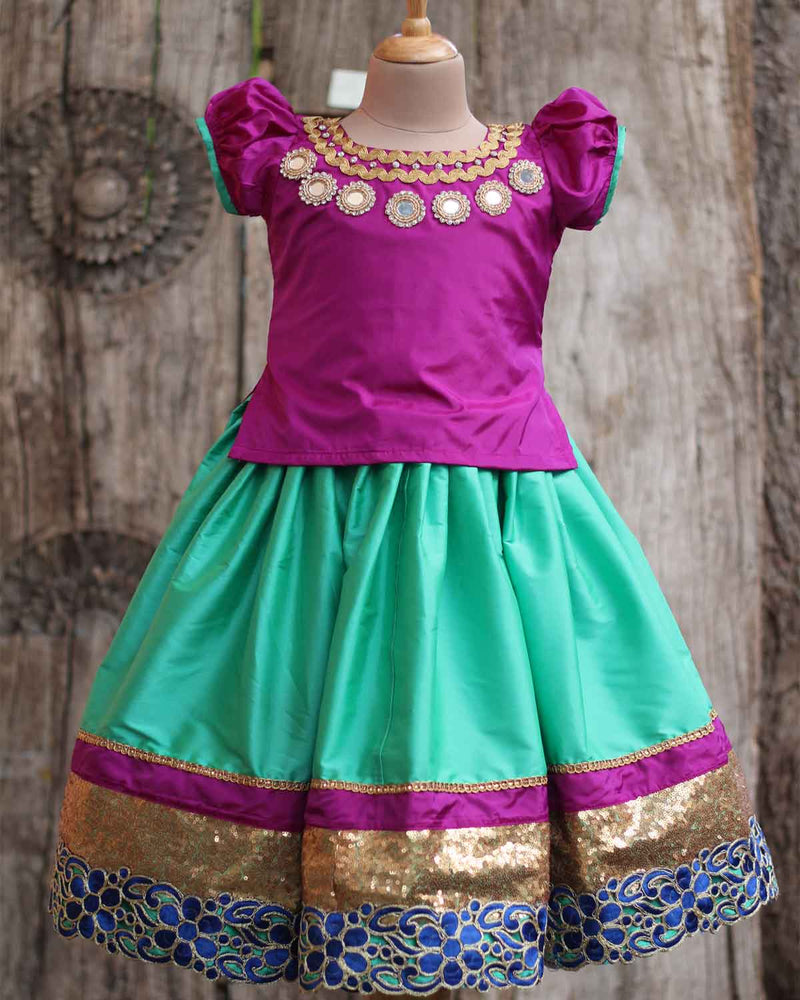 Festive Wear 7 colour Kids Designer Lehenga Choli, Size: 1 year to 15 year  at Rs 1249/piece in Surat