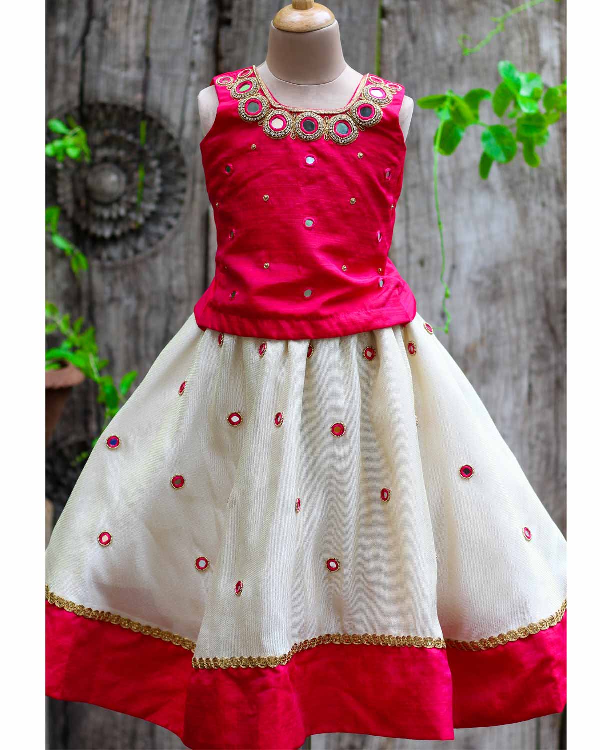 Buy Mirror work kids dresses Online Designer Kids Clothes Ethnic