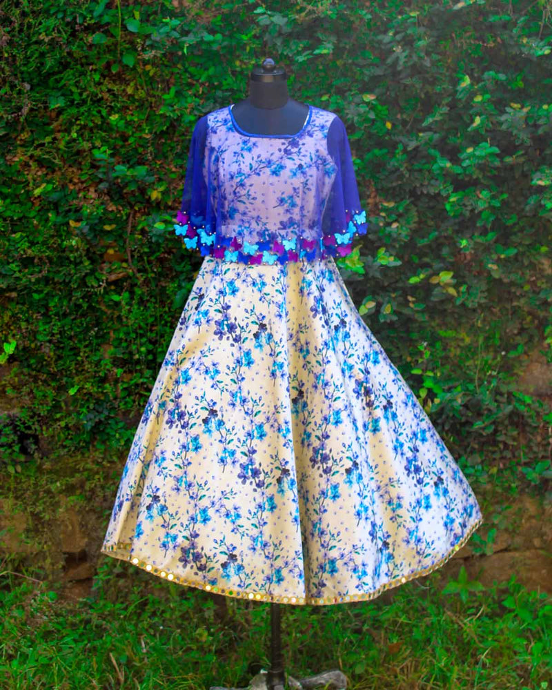 printed designer dress for girls